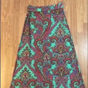 Colorful Paisley Skirt